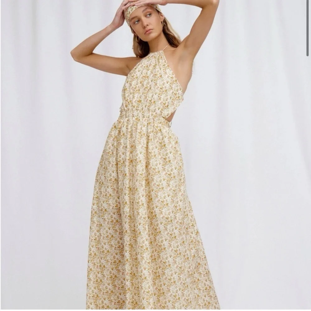 NEW Significant Other Cara Floral Halter Dress Rosale Print